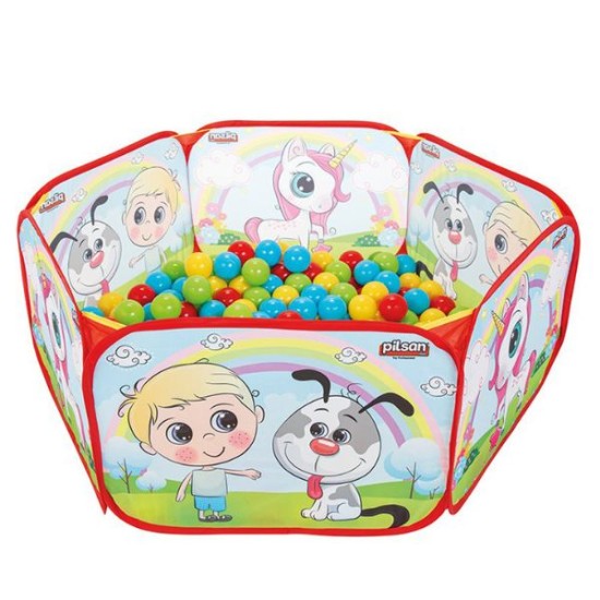 Pilsan - Сгъваем басейн с топки 6см (200 бр) - 06413