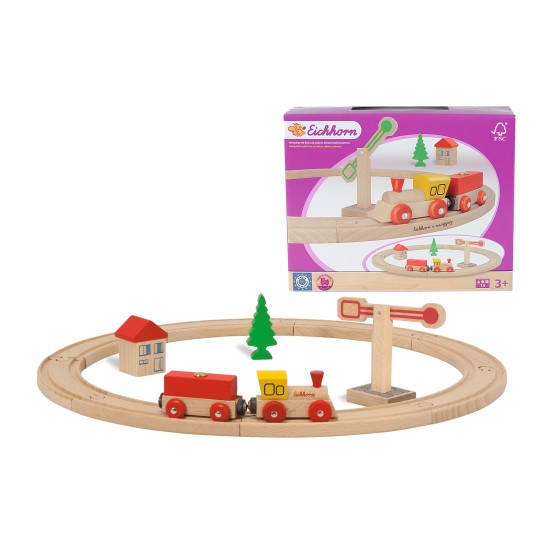 Eichhorn - Дървено влакче с релси, 100001200 Eichhorn - Дървено влакче с релси, 100001200