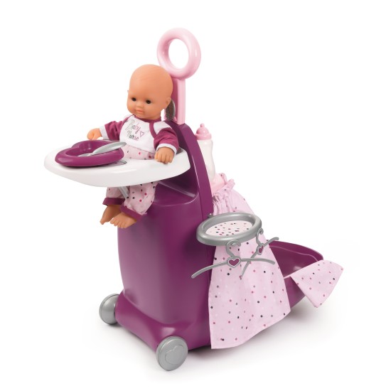 Smoby - Детска стая в куфар BABY NURSE 3 в 1 ЛИЛАВ Smoby - Детска стая в куфар BABY NURSE 3 в 1 ЛИЛАВ