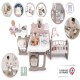 SMOBY-BABY NURSE- Голям център за кукли с кухня, баня, спалня и аксесоари