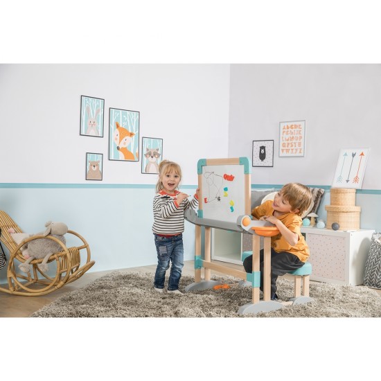 SMOBY - Детски сгъваем чин с две повърхности MODULO SPACE 2 в 1