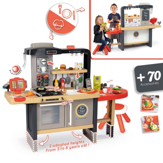 SMOBY - РЕСТОРАНТ С КУХНЯ и 70 АКСЕСОАРА - CHEF CORNER RESTAURANT SMOBY - РЕСТОРАНТ С КУХНЯ и 70 АКСЕСОАРА - CHEF CORNER RESTAURANT