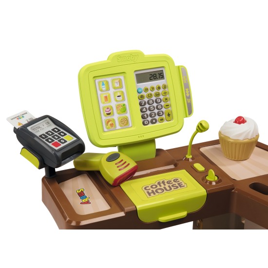 SMOBY - Детски магазин за кафе със звуци и аксесоари