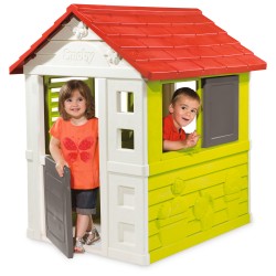 SMOBY - Детска градиснка къща NATURE PLAYHOUSE ЧЕРВЕНА