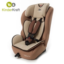KinderKraft - Столче за кола SAFETY FIX 9-36 кг - Бежово