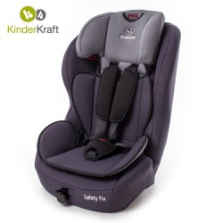 KinderKraft - Столче за кола SAFETY FIX 9-36 кг - Черно