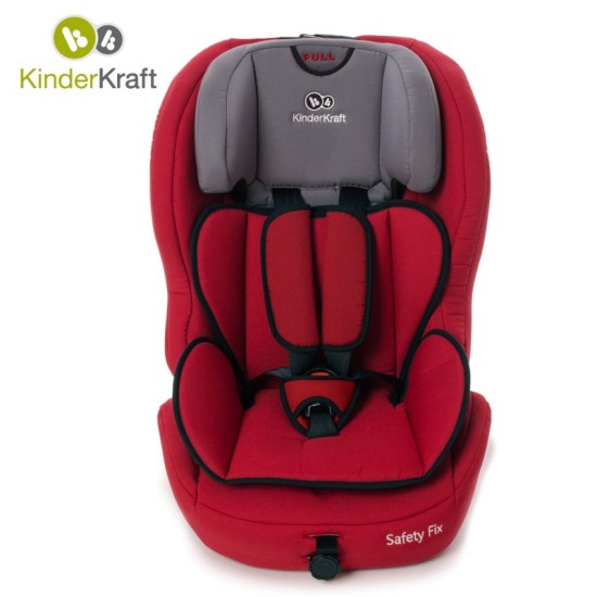 KinderKraft - Столче за кола SAFETY FIX 9-36 кг - Червено KinderKraft - Столче за кола SAFETY FIX 9-36 кг - Червено