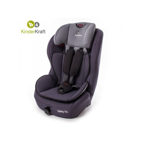 KinderKraft - Столче за кола SAFETY FIX 9-36 кг - Сиво KinderKraft - Столче за кола SAFETY FIX 9-36 кг - Сиво
