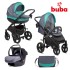 Buba - Бебешка количка 3в1 Buba Bella 755, Pewter-Green