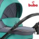 Buba - Бебешка количка 3в1 Buba Bella 755, Pewter-Green