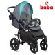 Buba - Бебешка количка 3в1 Buba Bella 755, Pewter-Green