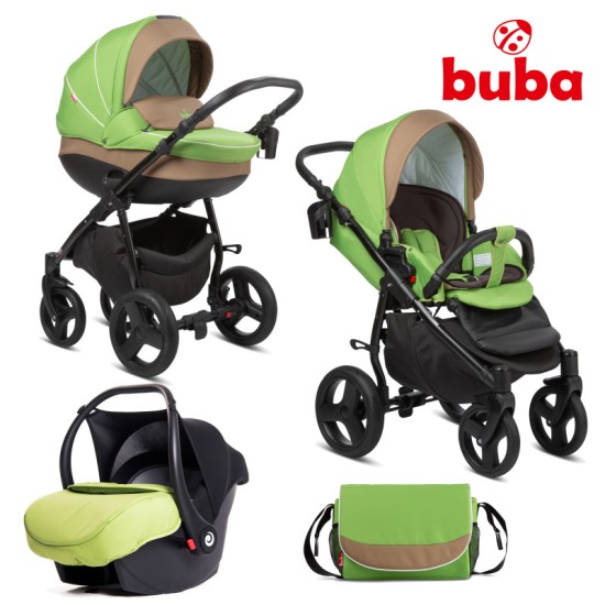 Buba - Бебешка количка 3в1 Buba Bella 757, Green Buba - Бебешка количка 3в1 Buba Bella 757, Green
