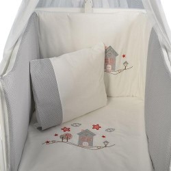 Cangaroo - Спален комплект 4 части 140/70 см LITTLE HOUSE