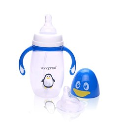Cangaroo - PP Шише 300ml ПИНГВИН - C0564 - Син Cangaroo - PP Шише 300ml ПИНГВИН - C0564 - Син