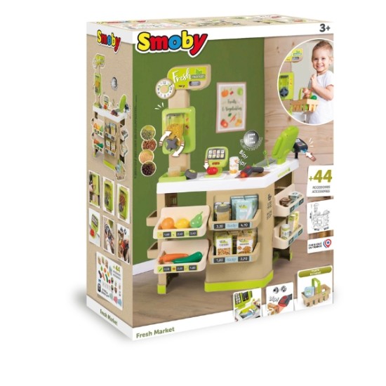 SMOBY - Детски Фреш маркет с касов апарат SMOBY - Детски Фреш маркет с касов апарат