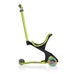 Тротинетка с родителски контрол 5 в 1 Globber Go Up Comfort Lights - зелена