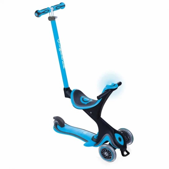 Тротинетка с родителски контрол 5в1 Globber Go Up Comfort Play - небесно синя Тротинетка с родителски контрол 5в1 Globber Go Up Comfort Play - небесно синя