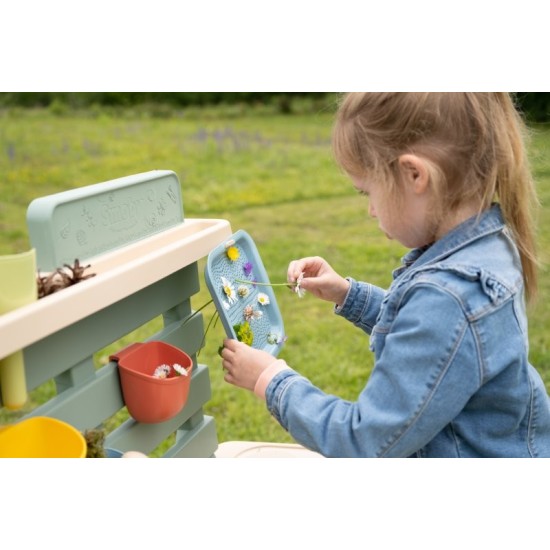Smoby Life Детска кухня за игра с кал и природни елементи Mud Kitchen
