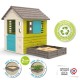 Smoby Детска къщичка с пясъчник и градинка Square House